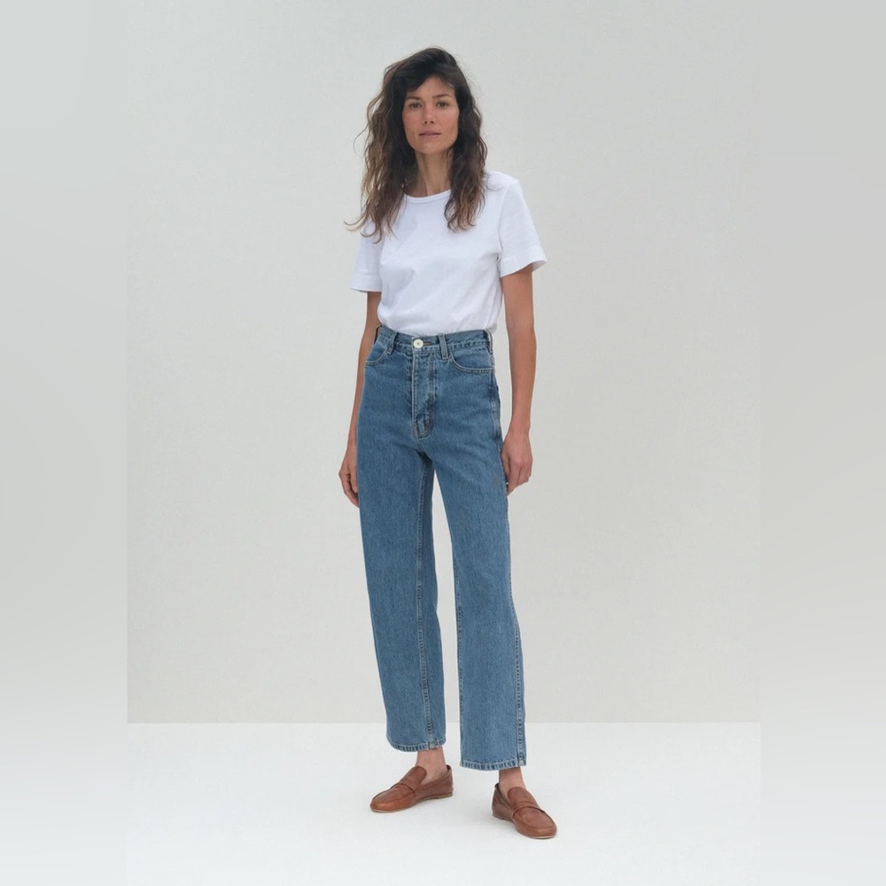 Jesse Kamm 225’s in Cowboy Blue Denim, Size 2